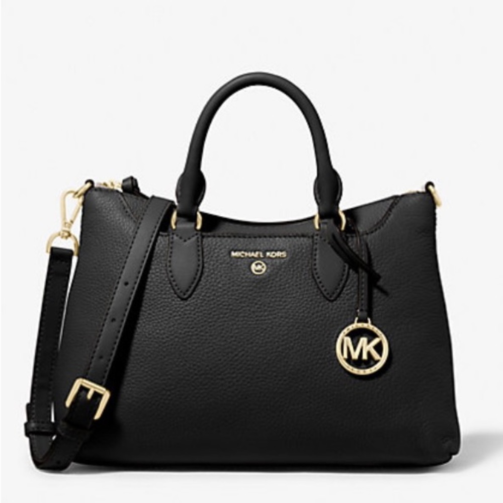 Michael Kors Austen Small Pebbled Leather Satchel